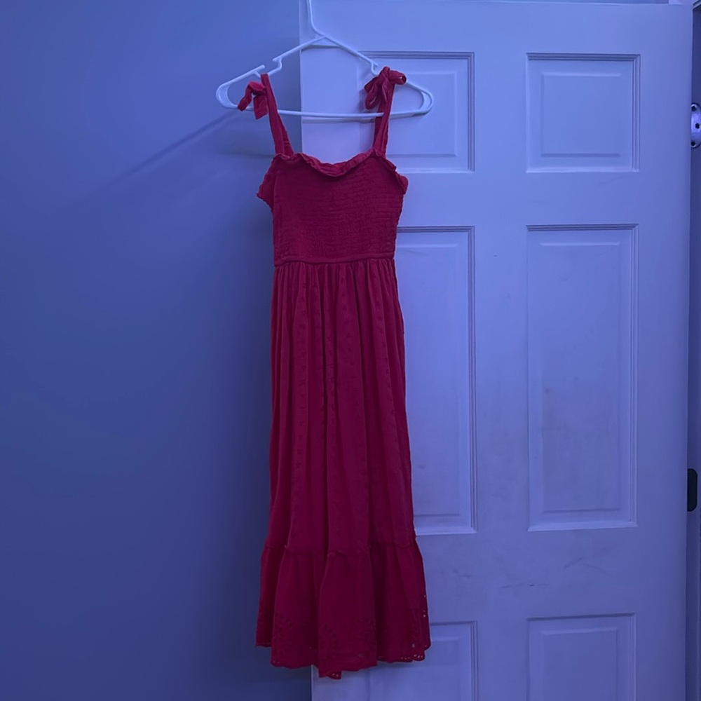 red dress